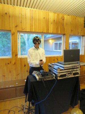 DJ Jay got dressed up for the masquerade ball!