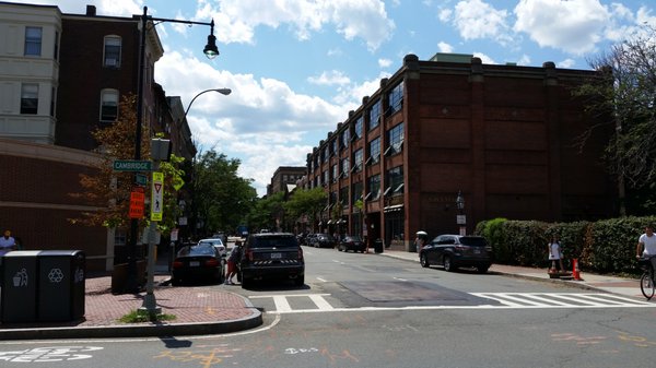 Charles Street, the main street of Beacon Hill just south of Cambridge Street.