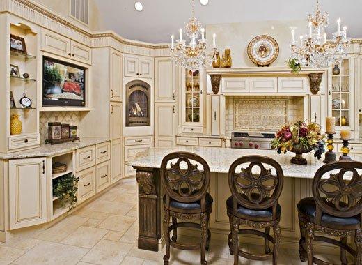 Country style kitchen with a Provincial flair.