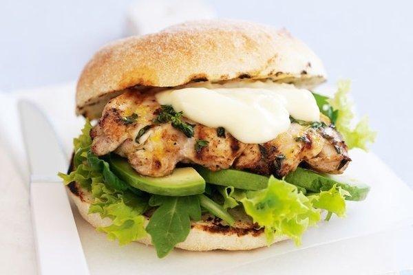 Lemon grilled chicken sandwich