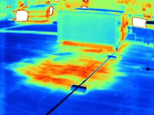 Thermal Imaging finds moisture under commercial roofs