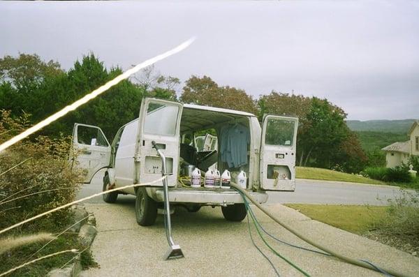 during carpet cleaning