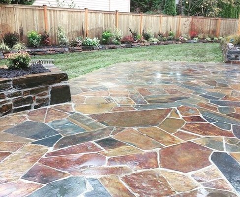 Flagstone Patio in Mill Creek, WA.