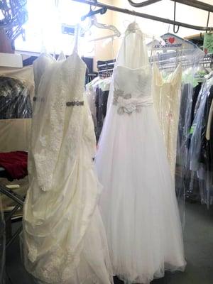 We clean wedding dresses too!