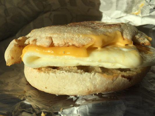 Shmuffin with egg white and cheese