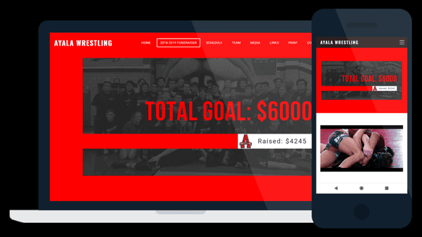 Pro Website Design - Ayala High School Wrestling