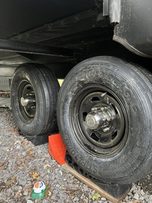 Remounted RV tires