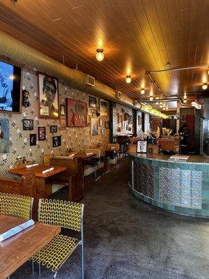 Antique at 112, showcases a retro interior and the backyard seating is amazing