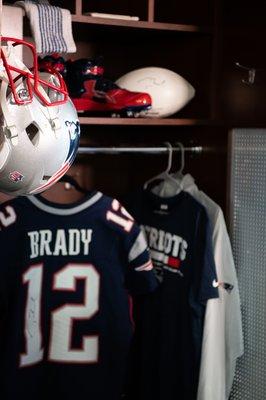 Tom Brady's old locker in our Kenmore Square store.