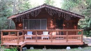 Front of our handicap accessible cabin