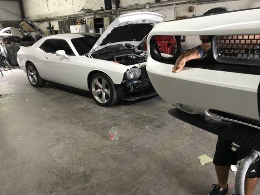 Challenger SRT8 Bumper Repair/Refinish