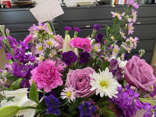 Beautiful arrangement from Lange's!