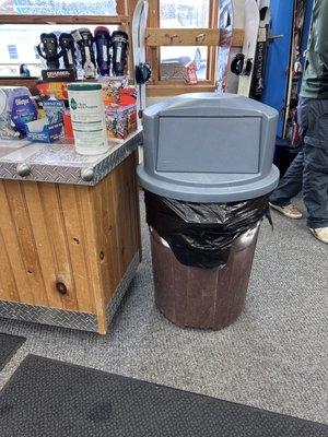 Trash can at the other ski shop for proof lol