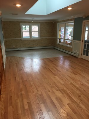 Kitchen flooring renovation.