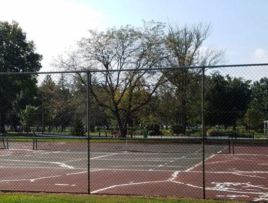 tennis courts