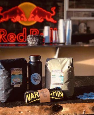 Locally Roasted Beans, & Cool Merch. Try The RedBull Infusions.