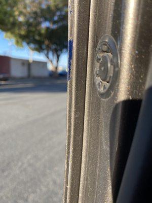 paint peeling after a few weeks, blue paint from previous donor car.