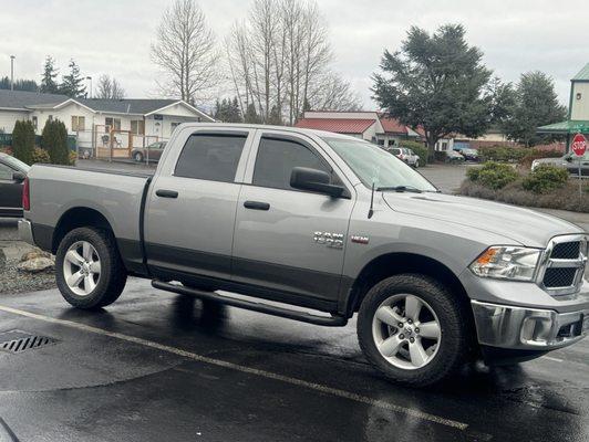 Front windows done at The Tint Shack in Burlington, WA.