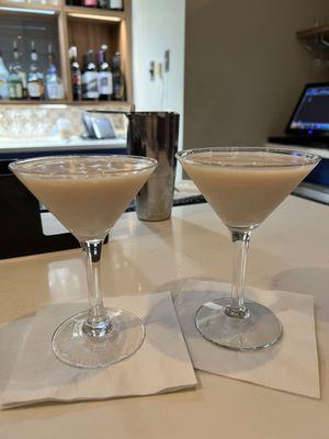 D' Salted caramel martinis x2 made by Steve at the Custom House Bar Boston  Tuesday 5.16.23