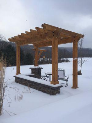 Entry arbor in the cold season!