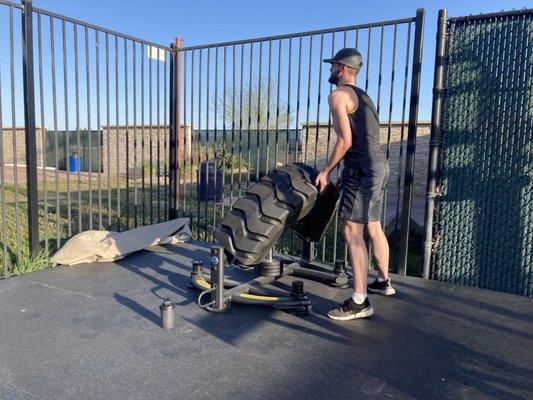 New outdoor fitness area!