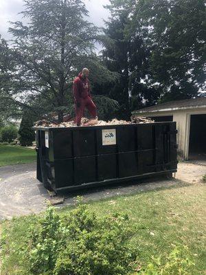 Dumpster rental used for large cleanout