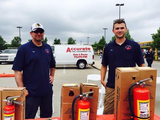 Kenny and Luke. Fire Extinguisher Technicians