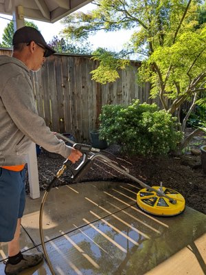 Patio cleaning