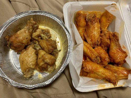 Garlic Parmesan wings Hot wings