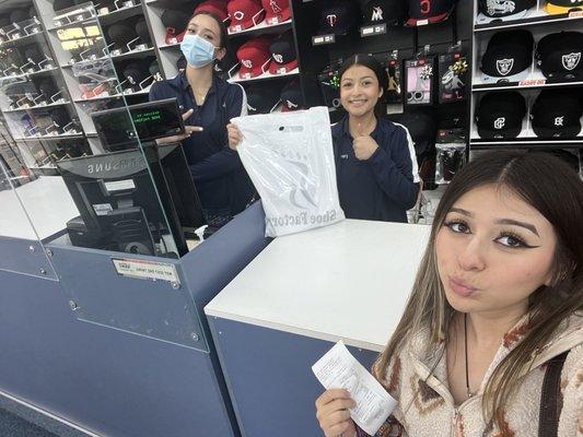 Front desk , ashley and julie ,