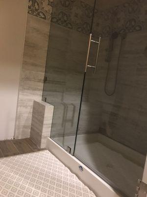 Completed shower