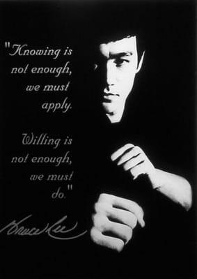 Motivation from Bruce Lee, the founder of Jeet Kune Do.  True JKD is taught at P5 Academy in San Diego, Ca by certified linea...