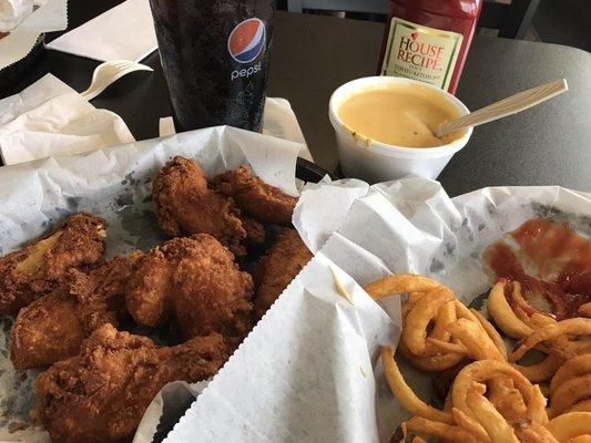 Diet Pepsi Fried Chicken And Curly Fries