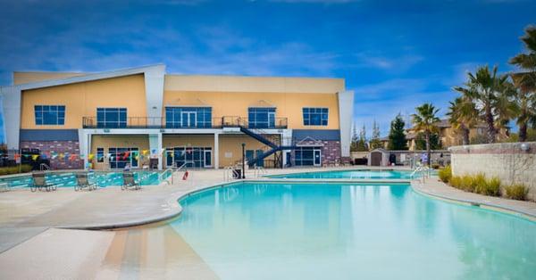 Outdoor pool we use in warm weather