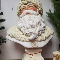 santa bust - christmas decorations