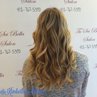 Summery beach waves by Kimberley.