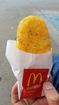 Hash browns with lint.