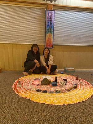 Self-Healing with Crystals class at the Danville Yoga & Wellness Center with owner, Maria Haswell.