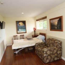 Clean comfortable rooms at the inpatient hospice home.