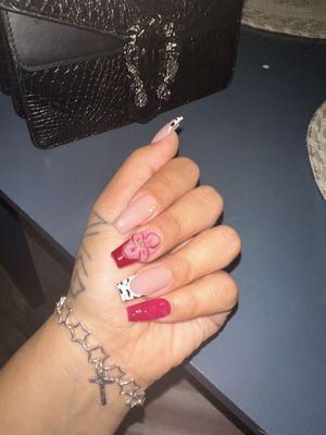 Full set acrylic nails