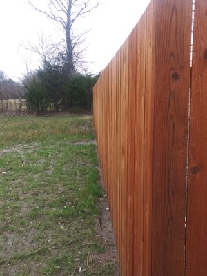 Ceder privacy fence in kaufmam tx