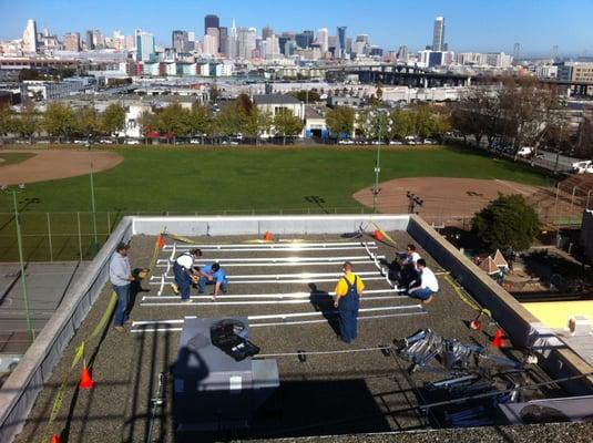 Live Oak School in SF employed with Work Based Learning by Solar Technologies, Inc. They were paid and got real hands on training.