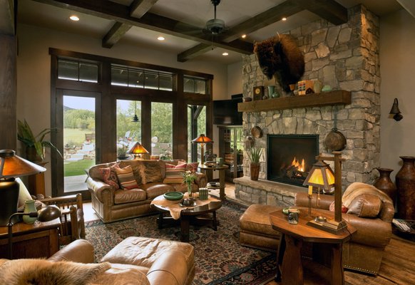 Rustic Southwestern Flair; Jackson Creek Home; Bridger Canyon, Bozeman, MT; formescent.com; Photos: jeremythurstonphotography.com