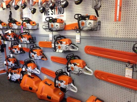 Large inventory of Stihl chain saw alway in stock