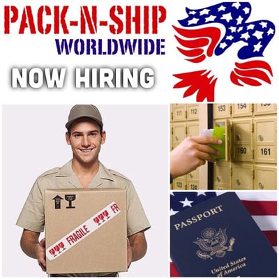 Now Hiring full time & part time store associates. Send your resume to: info@packshipworld.com