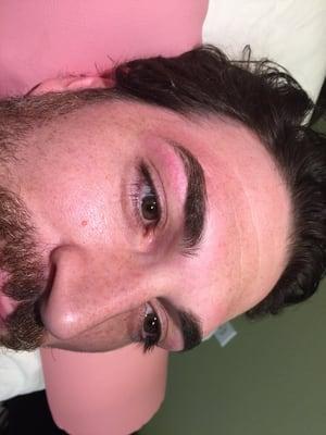 Men's brow wax by Natalie