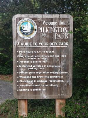 Park sign