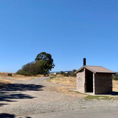 Public restroom near the barbecue area