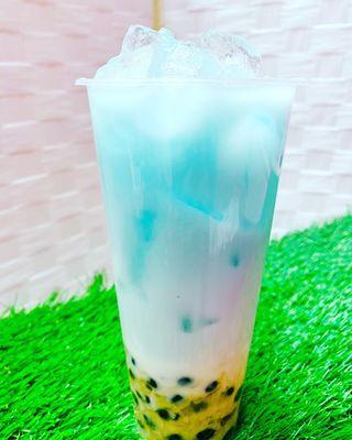 Blue Milk Tea (Butter Pecan)