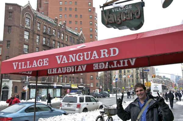 Matt Apter at the Village Vanguard, on our Music Maestro Tour.